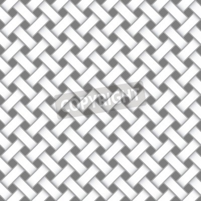 Papier peint  Torsades 3D blanche