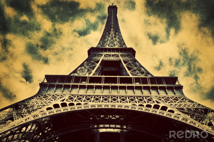 Papier peint  Tour Eiffel d'en bas