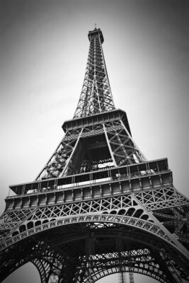 Papier peint  Tour Eiffel en gris