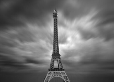 Papier peint  Tour Eiffel et effet de profondeur