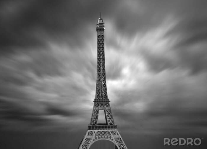 Papier peint  Tour Eiffel et effet de profondeur