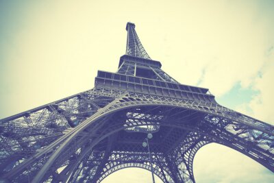 Papier peint  Tour Eiffel rétro