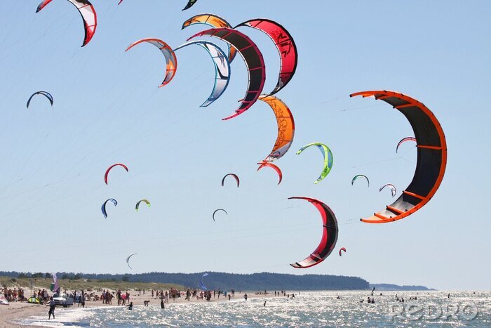 Papier peint  Tournoi de kiteboardiing