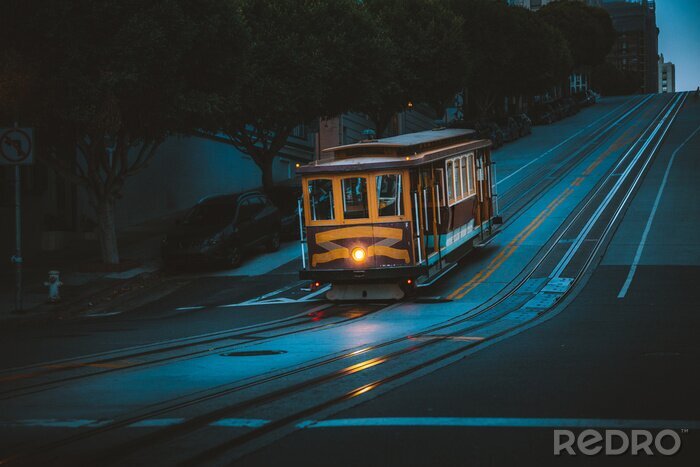 Papier peint  Train à San Francisco la nuit