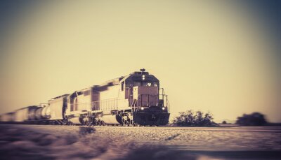 Papier peint  Train dans le désert