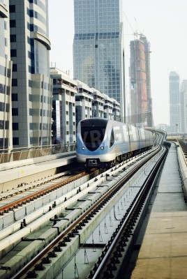 Papier peint  Train moderne 3D à Dubaï