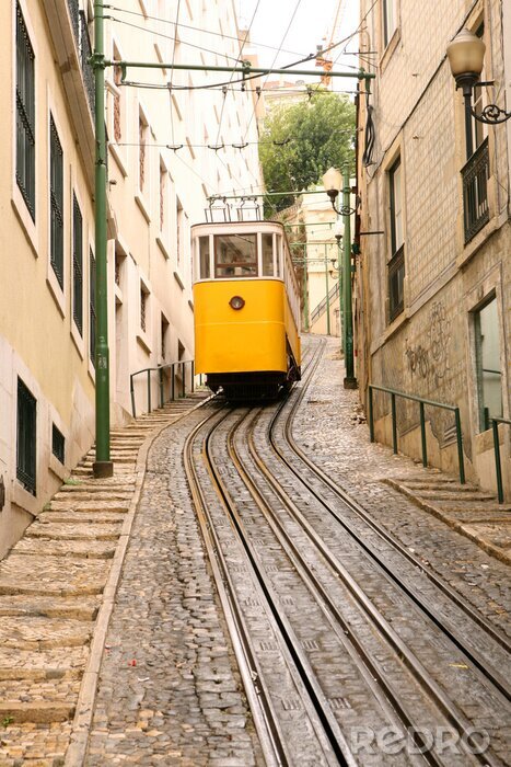 Papier peint  Tram monter une côte