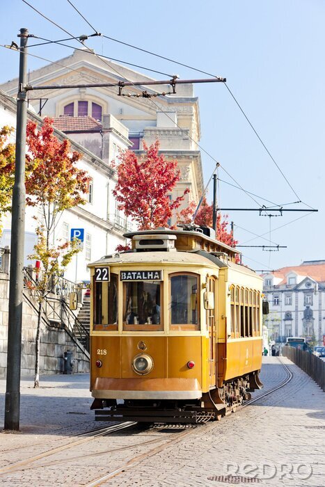 Papier peint  Tramway, Porto, Portugal