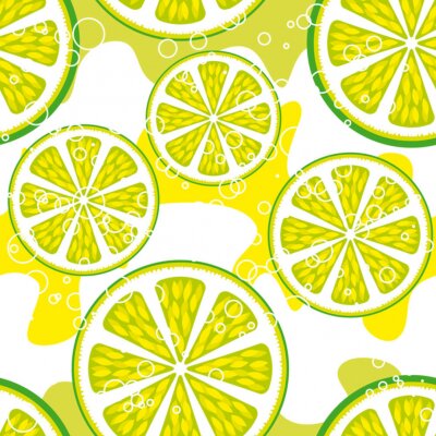 Papier peint  Tranches de citron