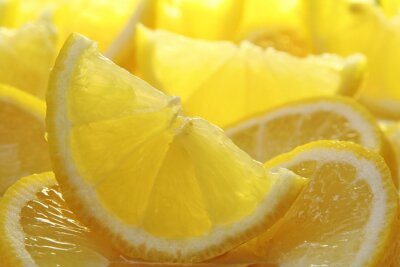 Tranches de citron juteux
