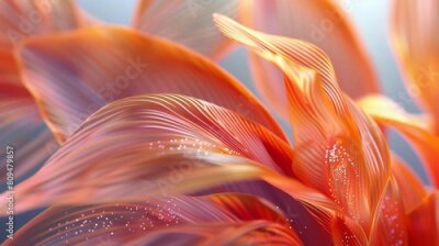 Papier peint  Tranquil Trails: Amidst the Strelitzia's petals, dotted veins create trails leading to a serene oasis within.