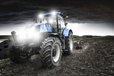Papier peint  Travail de nuit avant l'orage