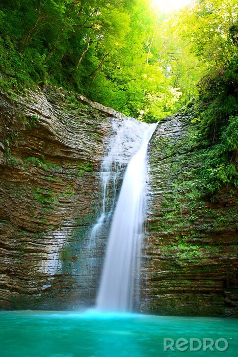 Papier peint  Tropical Waterfall 3D