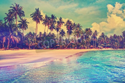 Papier peint  Tropiques avec plage exotique
