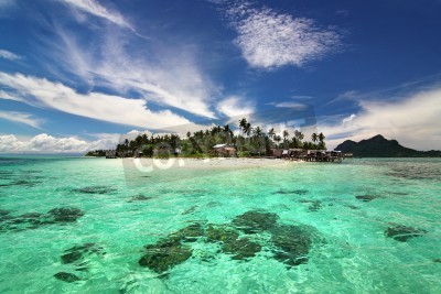 Papier peint  Tropiques et eau claire