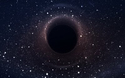 Trou noir dans l'espace