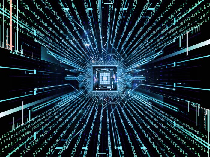 Papier peint  Tunnel 3D technologie