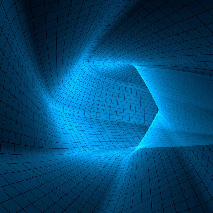 Papier peint  Tunnel à mailles géométriques