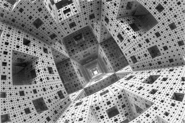 Papier peint  Tunnel abstrait géométrique