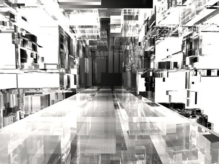 Papier peint  Tunnel cristal clair