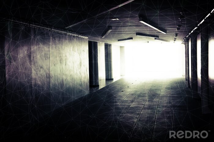 Papier peint  Tunnel dans l'architecture moderne