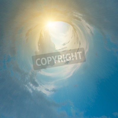 Papier peint  Tunnel dans les nuages