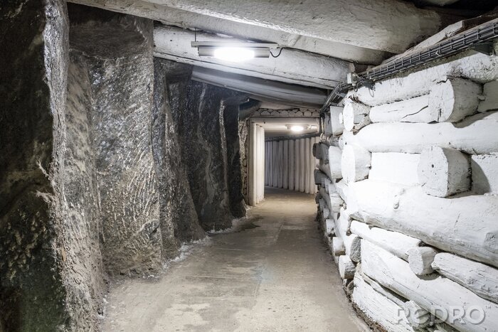 Papier peint  Tunnel dans une mine
