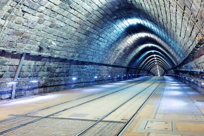Papier peint  Tunnel de métro vide