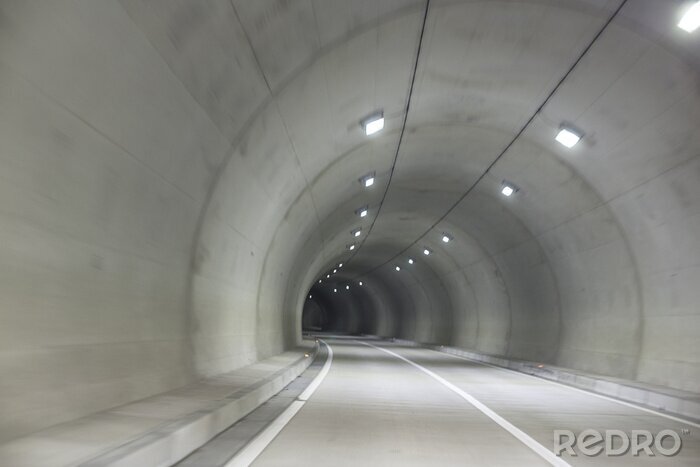 Papier peint  Tunnel en béton