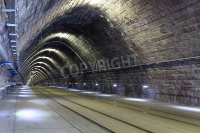 Papier peint  Tunnel ferroviaire ambiance