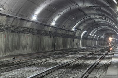 Papier peint  Tunnel ferroviaire brut