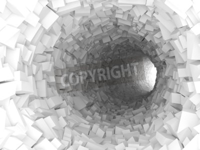 Papier peint  Tunnel géométrique