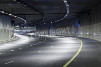 Papier peint  Tunnel routier dans une grande ville