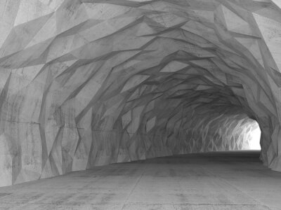 Tunnel souterrain semi-circulaire