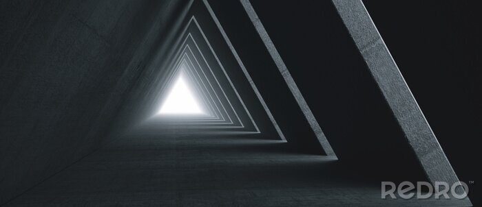 Papier peint  Tunnel triangulaire