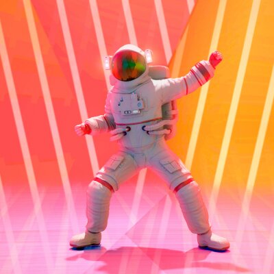 Un astronaute qui danse