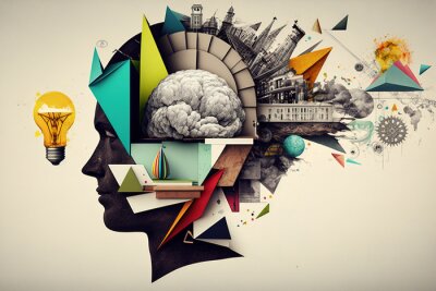 Papier peint  Un collage artistique plein d'idées