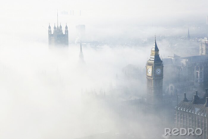Papier peint  Un épais brouillard frappe Londres