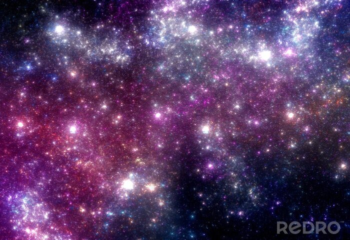 Papier peint  Un paysage spatial violet