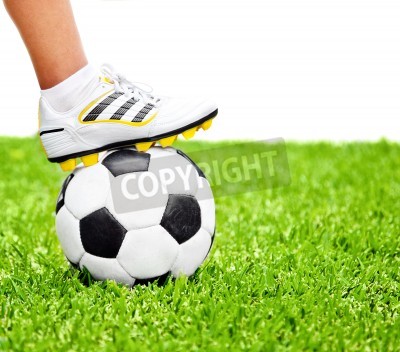 Papier peint  Un pied sur le ballon