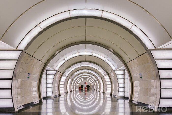 Papier peint  Un tunnel moderne et clair
