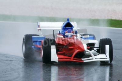 Papier peint  Une course sous la pluie