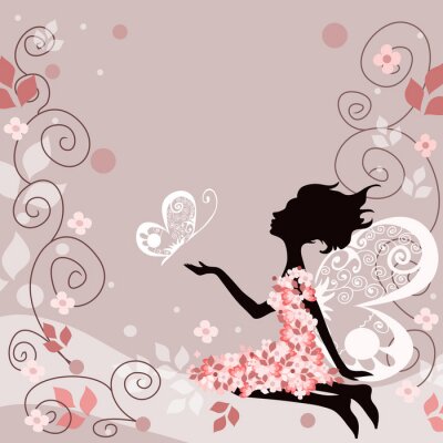 Papier peint  Une fée qui exauce des vœux