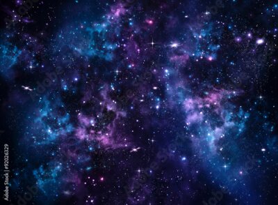 Papier peint  Une galaxie bleu-violet