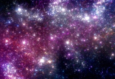 Une galaxie de couleur lilas