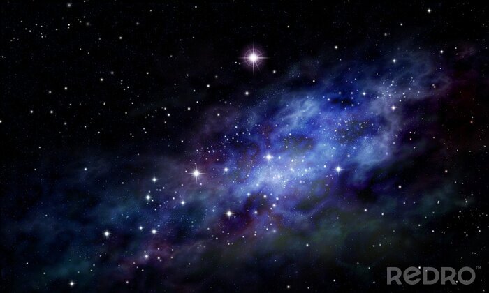 Papier peint  Une galaxie scintillante dans l'espace