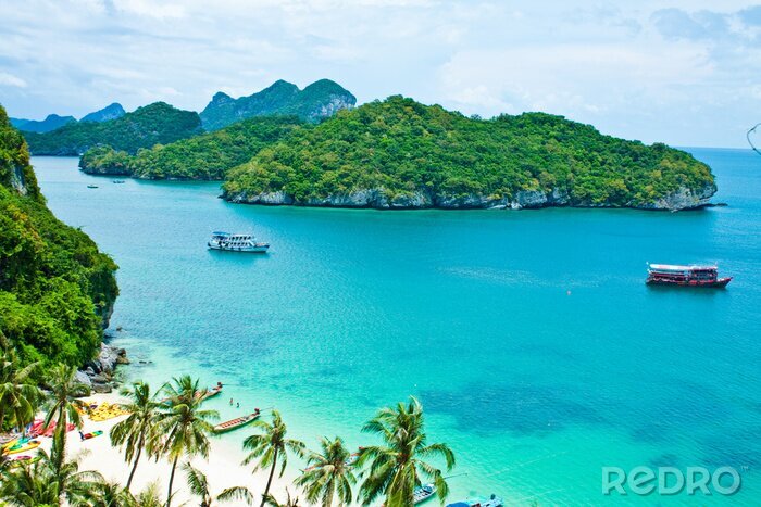 Papier peint  Une mer turquoise exotique