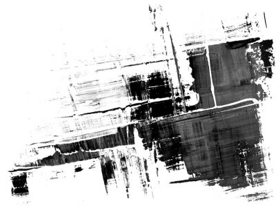 Papier peint  Une trame éclaboussures peinture abstraite en noir et blanc