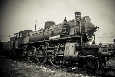 Une vieille locomotive à vapeur