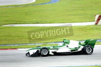 Papier peint  Une voiture de Formule 1 verte
